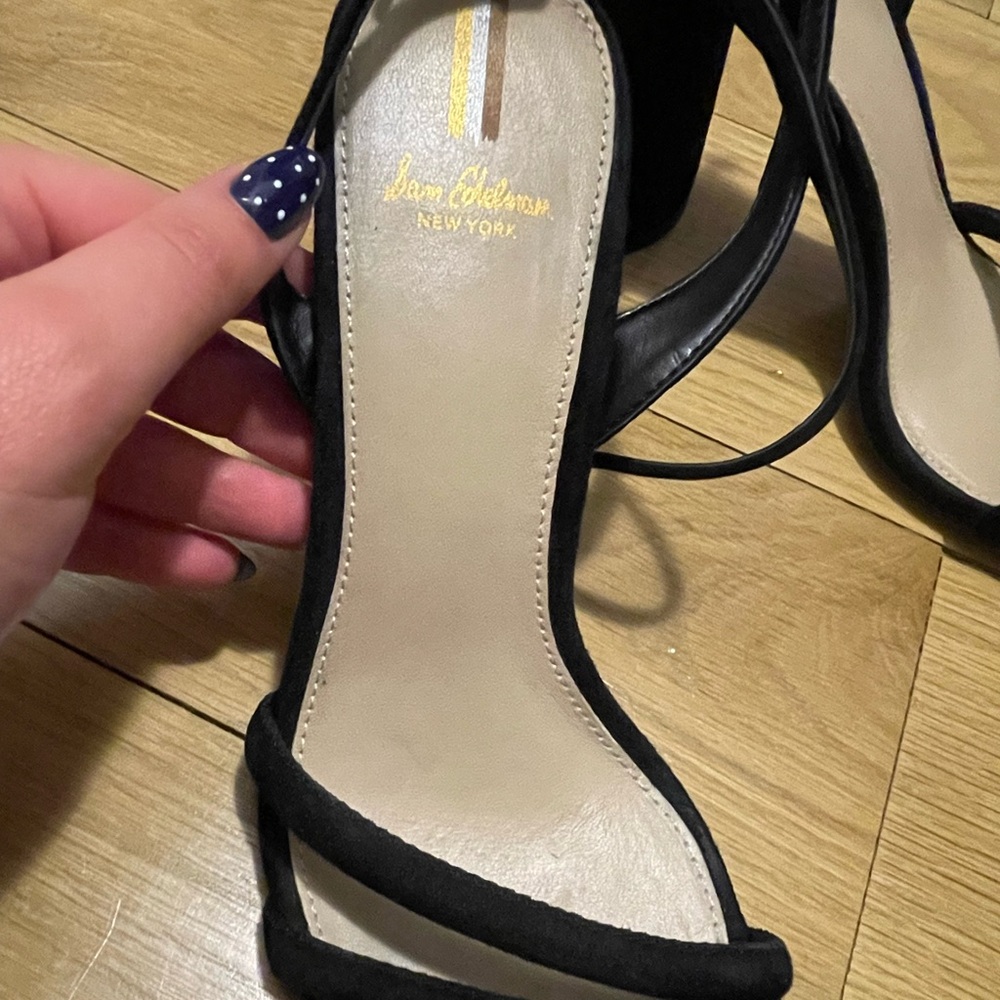 Sam Edelman Black Strappy Heels